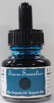 Sennelier ink  341 turquiese blue 30 ml (100 ml=20,90 €)